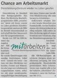 Die Wiedereröffnung unseres Dienstleistungszentrums in der Stadtzeitung am 08.05.2019