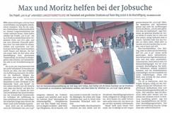 Max und Moritz helfen bei der Jobsuche - LEO to go in den FN am 11.04.2019