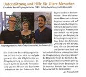 Unsere neue Informationsagentur „Alltagsbegleitung ins Licht gerückt“ - Artikel im Monatsgruß Im Juli 2022