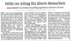 Alltagsbegleitung ins Licht gerückt - Artikel in den Fürther Nachrichten vom 11.07.2022