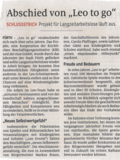 Abschied von unserem Projekt LEO to go - Artikel in den Fürther Nachrichten vom 01.02.2024
