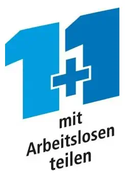 Logo der „Aktion 1+1 Mit Arbeitslosen teilen“